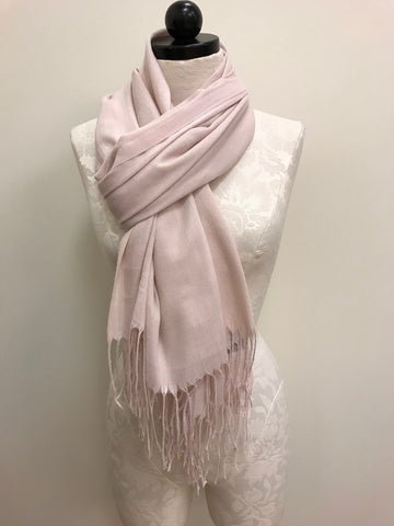 Pashmina Scarf - Gold Solid Pattern Scarf