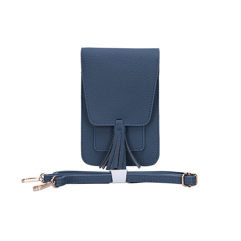 Claire Crossbody Wristlet Clutch Light Gray Handbags