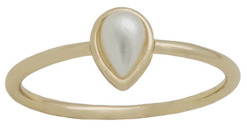 DaVinci Layers Stackable Gold Plated Opalescent Circle Ring Lay41G