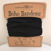 Natural Life Boho Bandeau - Black Solid BBW123