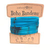 Natural Life Boho Bandeau - Blue Teal Tye Dye BBW053