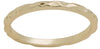 DaVinci Layers Stackable Gold Plated Textured Ring Lay6