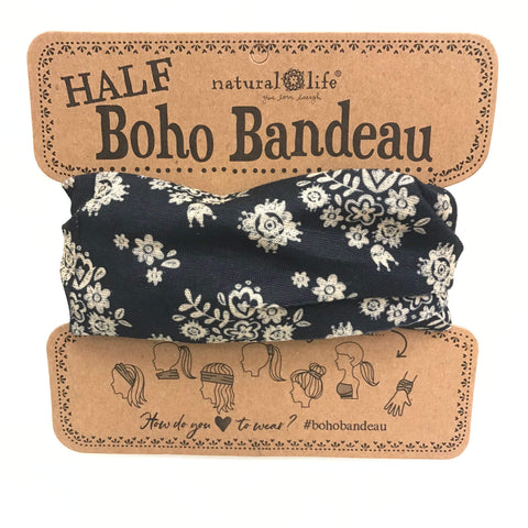 Natural Life Boho Bandeau - Espresso Bright Floral BBW124