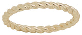 Davinci Layered Stackable Gold Rope Design Ring Lay16