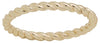 Davinci Layered Stackable Gold Rope Design Ring Lay16