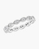DaVinci Ring - Stackable Silver Oval Crystal Ring STK22-4