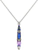 Firefly Skinny Pendant Ice Blue  8957-SAP