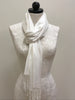 Pashmina Scarf Shawl - Cream With Sheen - Accessories Boutique 