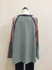 Easel Top Teal PinkFloral Long Sleeve 