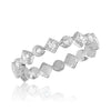 DaVinci Ring - Stackable Diamond CZ Infinity Silver Stack Ring STK51