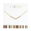 Center Court Layers Necklace Gold Crystal LAY105G 