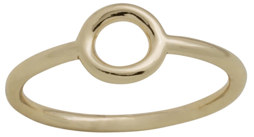 Davinci Layers Stackable Gold Open Circle Ring Lay11