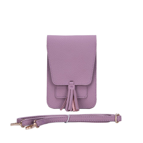 Claire Crossbody Wristlet Clutch Light Gray Handbags