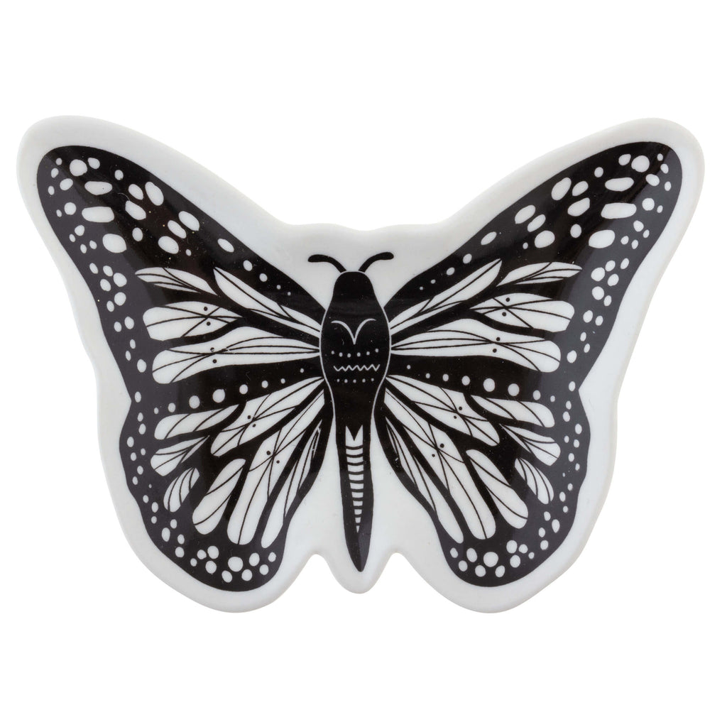 Karma Gifts Butterfly Black & White Boho Trinket Dish KA-1021-40