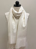 Pashmina Scarf Shawl - Cream with Pattern - Accessories Boutique 