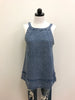 Doe & Rae Top Denim Cross Back Sleeveless