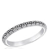 DaVinci Ring - Stackable Silver Dot Band Ring STK8