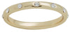 DaVinci Layers Stackable Crystal Round Shape Gold Ring Lay4