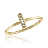 DaVinci Ring Layers Stackable Gold Diamond Bar Ring Lay33