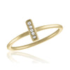 DaVinci Ring Layers Stackable Gold Diamond Bar Ring Lay33
