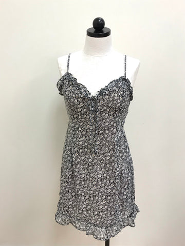 Dress Forum Blue Floral Spaghetti Strap Dress
