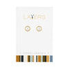 Center Court Layers Earring Gold Pearl Stud LAYEAR22G