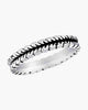 Davinci Stackable Silver Textured Ring STK4