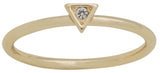 DaVinci Layers Stackable Gold Crystal Diamond Design Ring Lay17