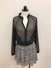 Mono B Jacket Black Mesh Long Sleeve 