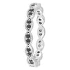 Davinci Stackable Ring Crystal Stone Oval Silver STK22 