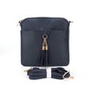 Handbag City Medium Crossbody with Tassel in Navy