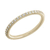 DaVinci Layers Stackable Gold Plated Crystal Ring Lay37
