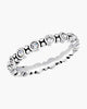 DaVinci Ring - Stackable Silver Round Stone Ring STK14-4